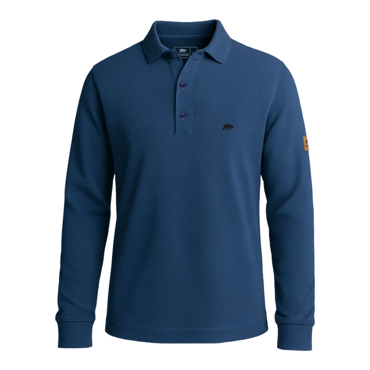 FORSBERG Langarm Poloshirt aus Baumwolle - 3