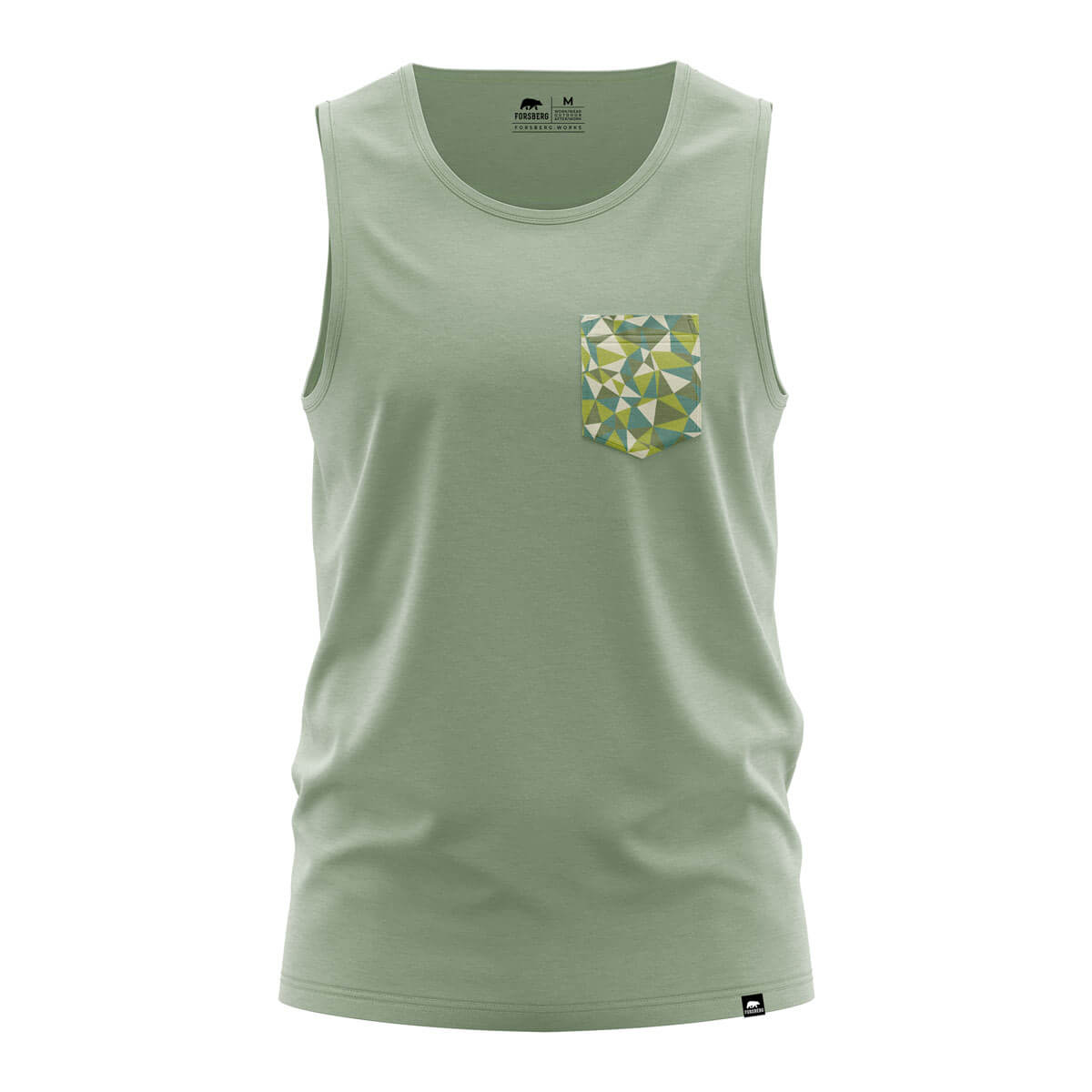 FORSBERG pastellgrünes Tanktop Shirt - 1