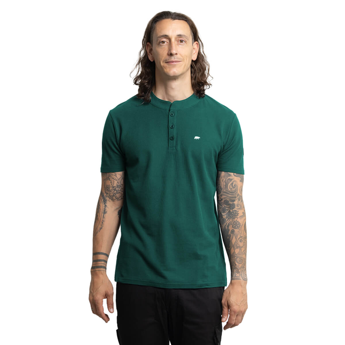 FORSBERG Poloshirt mit Stehkragen - 12