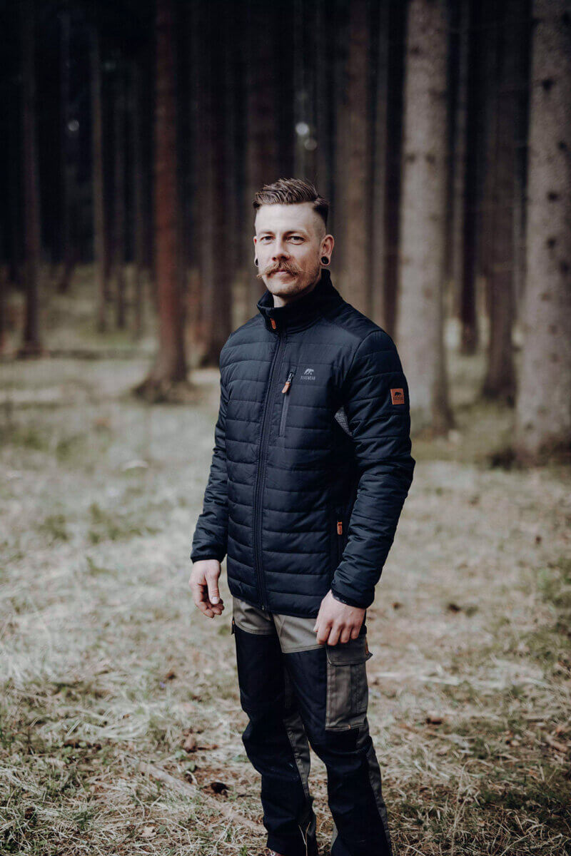 Mantel, Jacke, Hosen, Person, Stehend