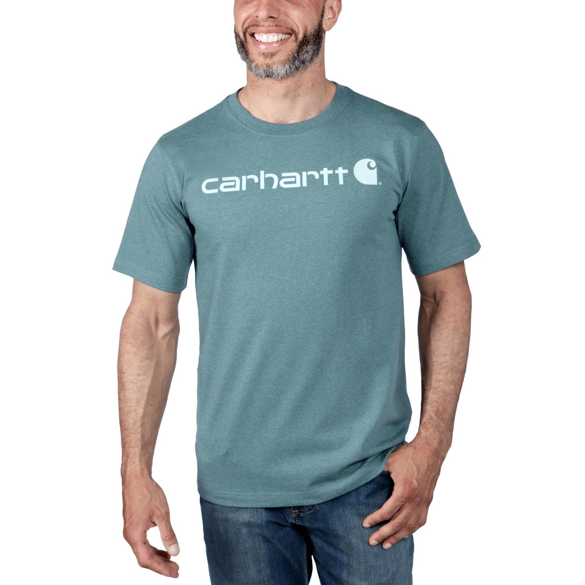 Carhartt Core Logo T-Shirt dicke Qualität - 14