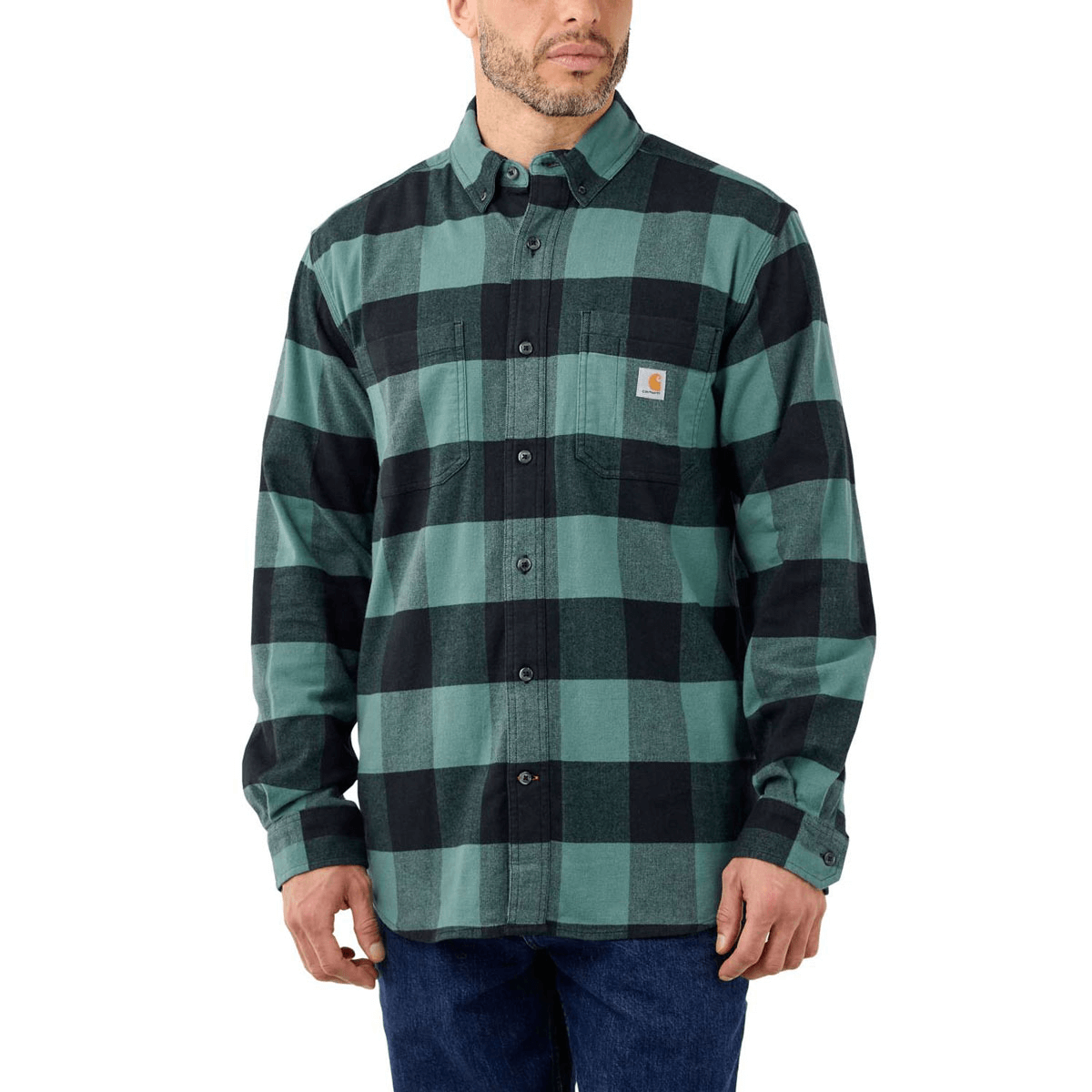 Carhartt Midweight Flannel L/S Plaid Shirt - 4