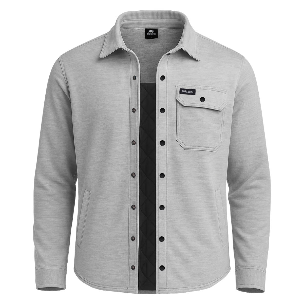 FORSBERG gefüttertes Sweathemd mit Brusttasche - 2