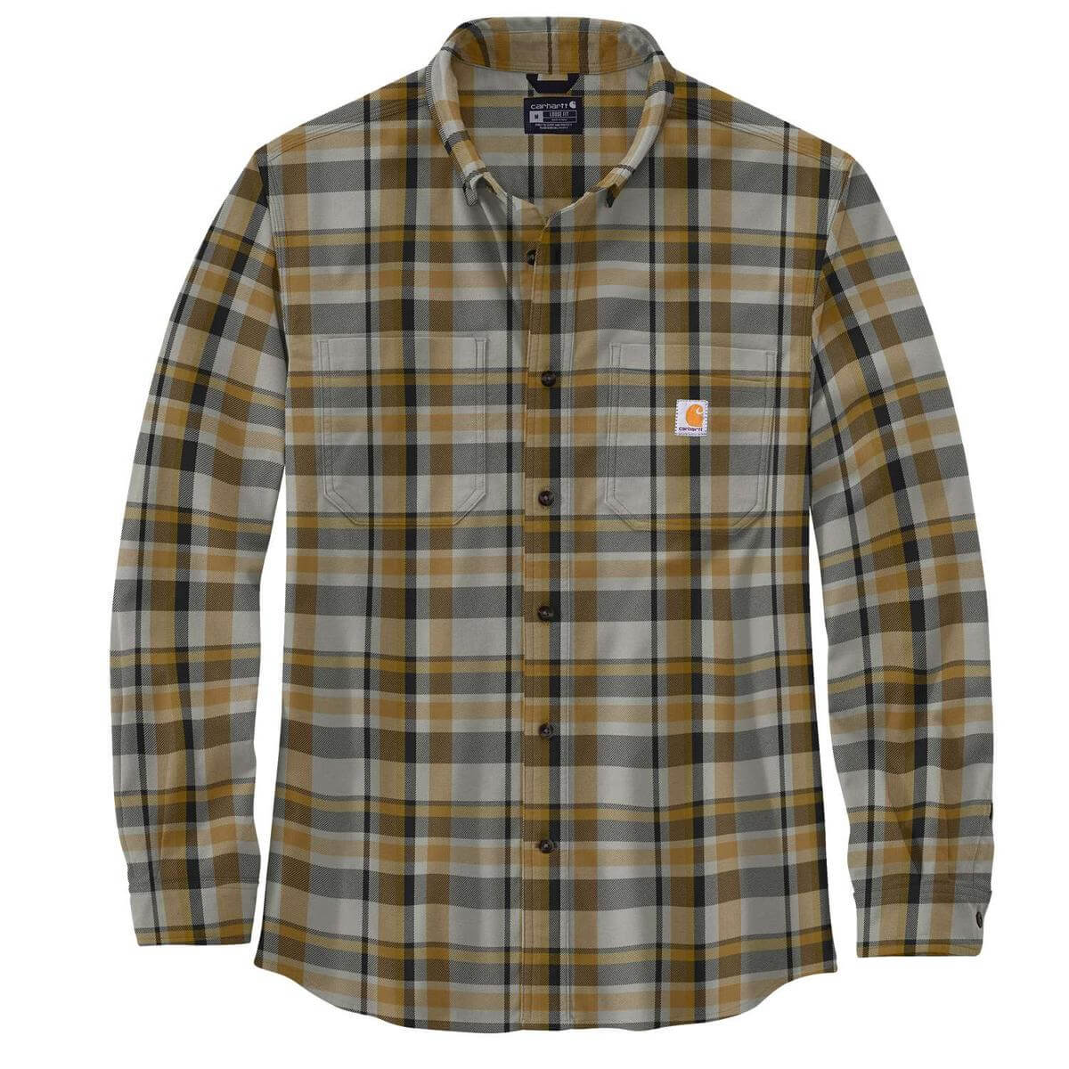 Carhartt Relaxed Fit Flannel Long-Sleeve Plaid Shirt - 2