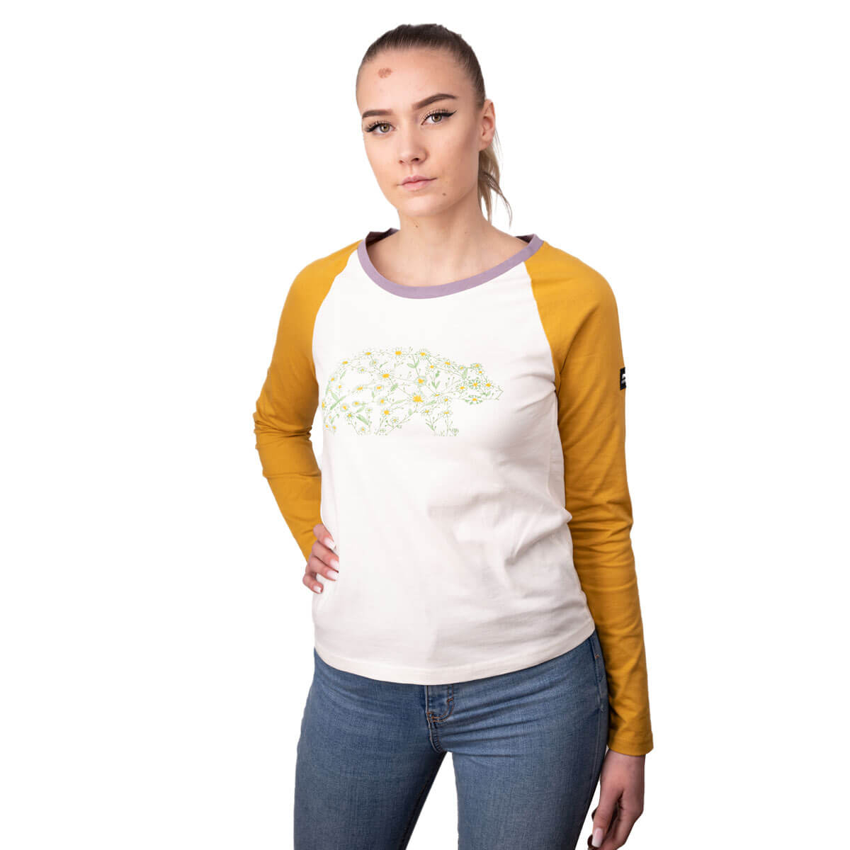 FORSBERG zweifarbiges Longsleeve Damen Biobaumwolle - 3