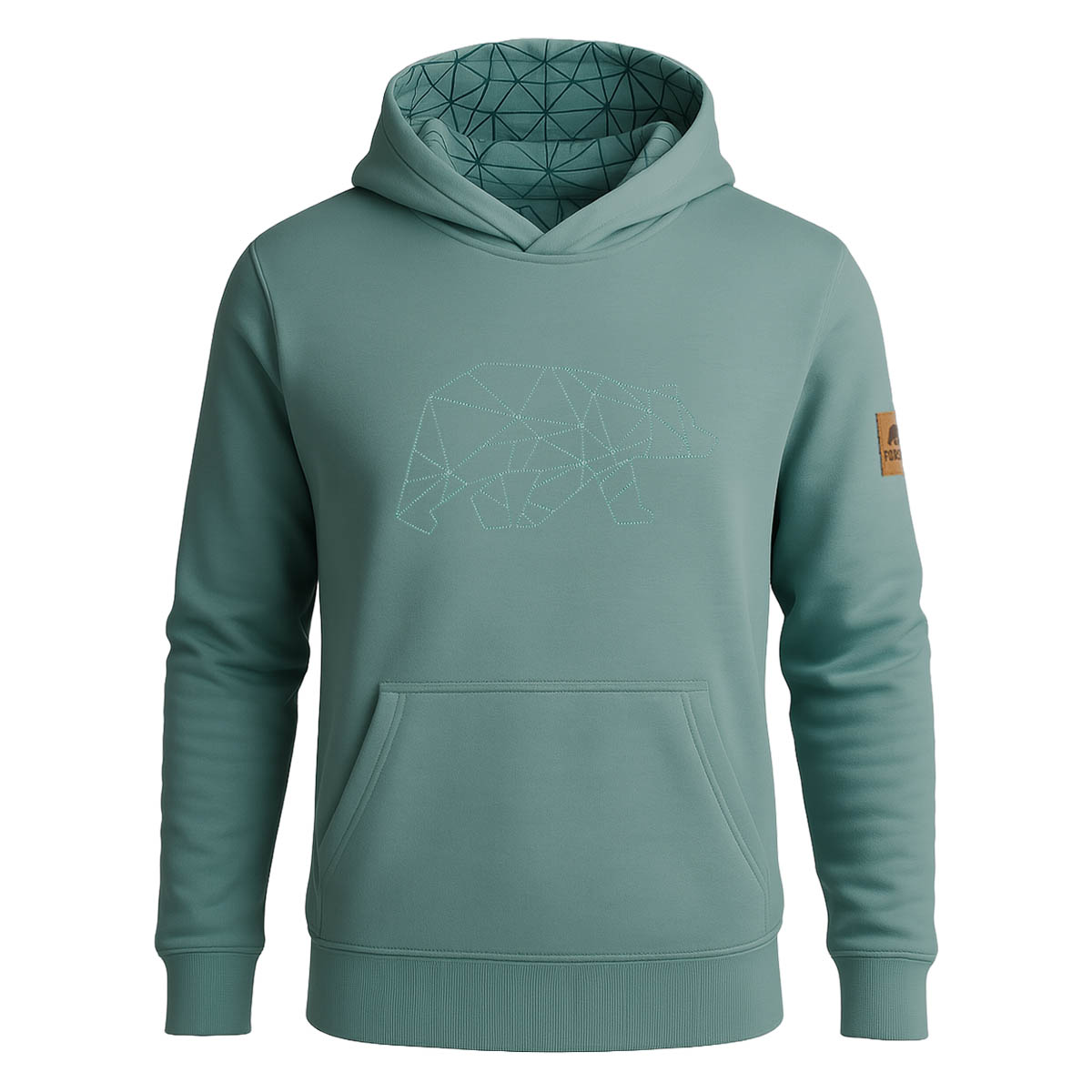 FORSBERG Hoodie mit gesticktem Polygonbär - 3