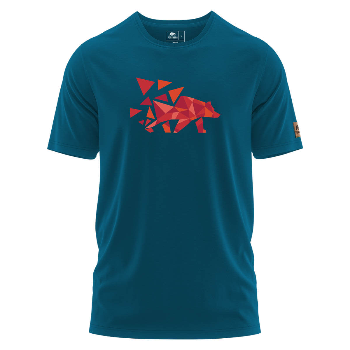 FORSBERG Mikkelson T-Shirt mit Polygonbär - 1